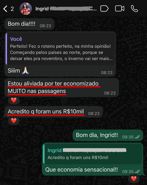 Depoimento da aluna Ingrid